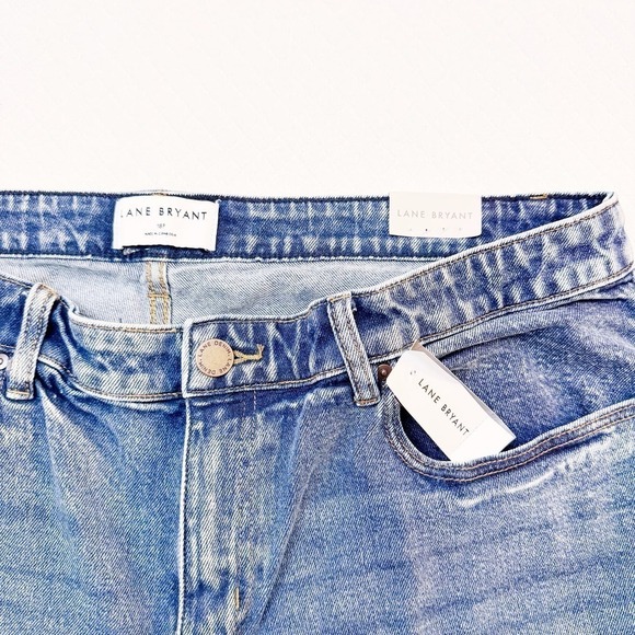Lane Bryant Slim Straight Ankle Denim Jeans Size 18 P NWT - Picture 3 of 7
